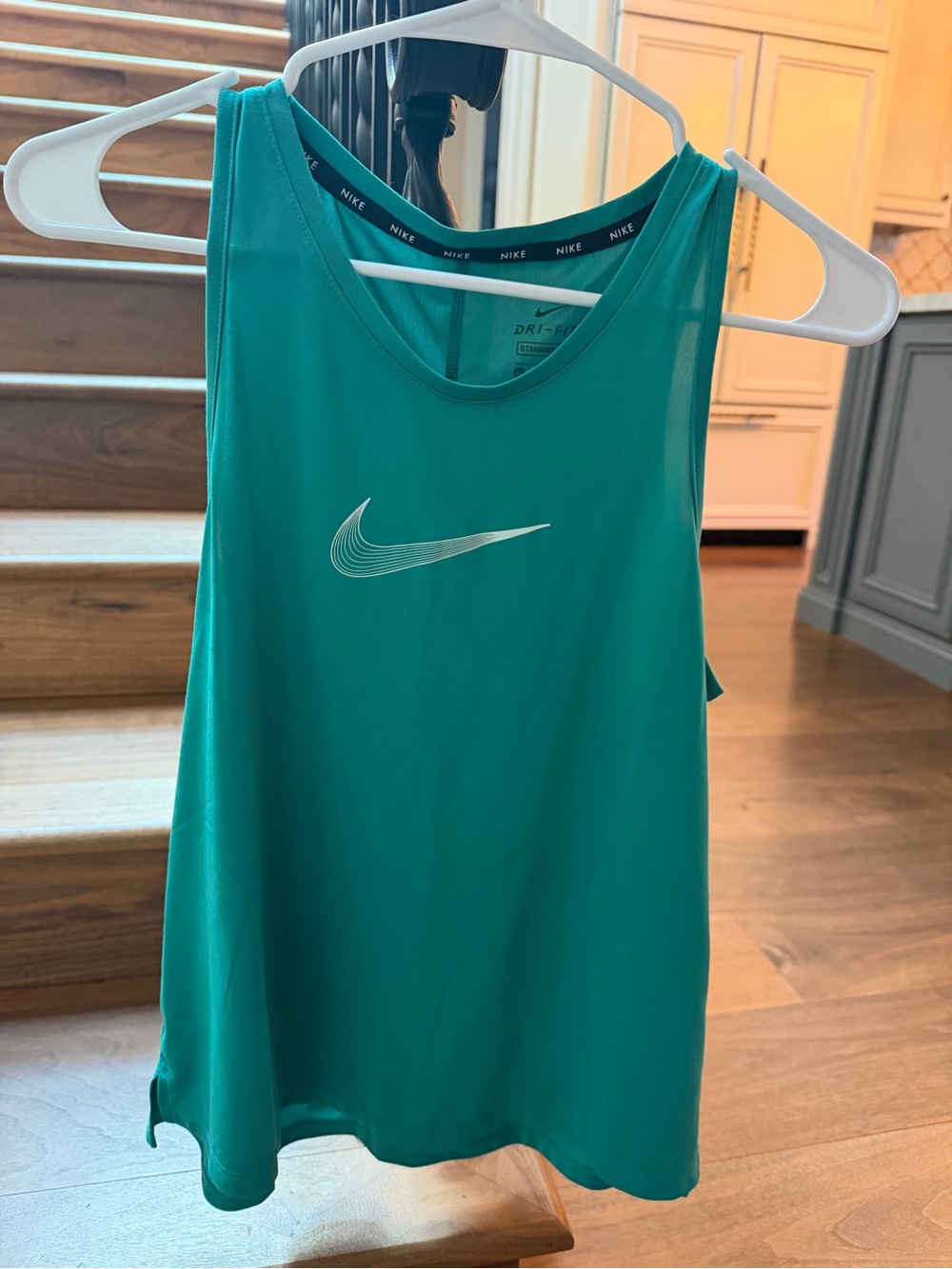 Nike Teal Dri-FIT Performance Tank Top with Black Accents